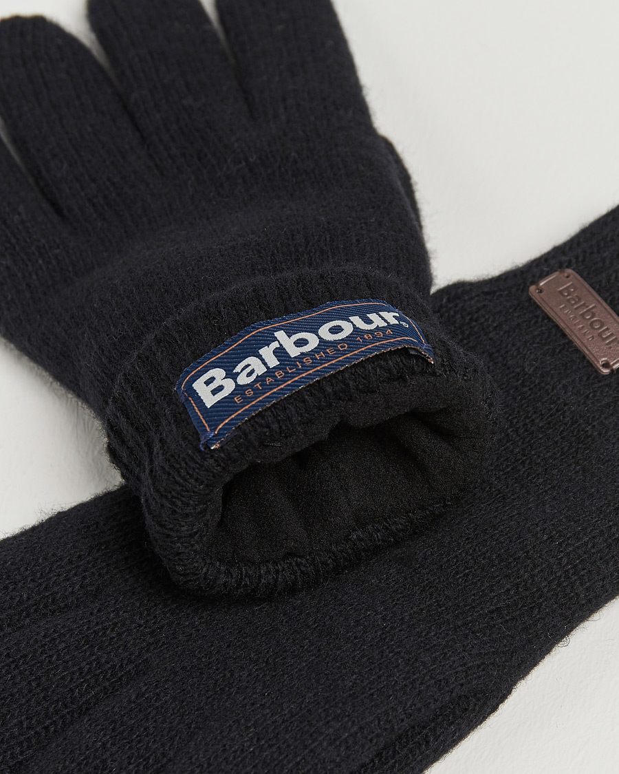 Herr | Barbour Lifestyle Carlton Wool Gloves Black | Barbour Lifestyle | Carlton Wool Gloves Black