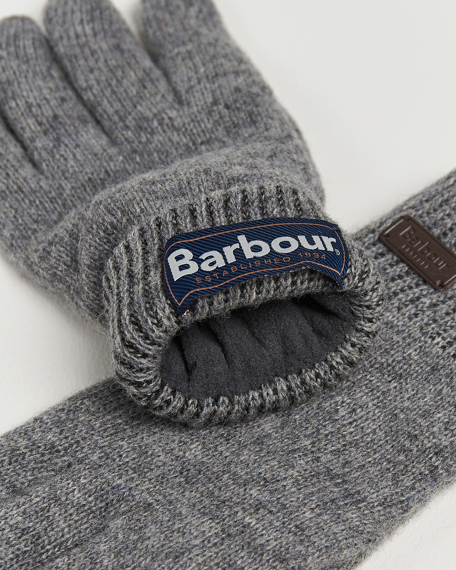 Herr | Barbour Lifestyle Carlton Wool Gloves Grey Marl | Barbour Lifestyle | Carlton Wool Gloves Grey Marl