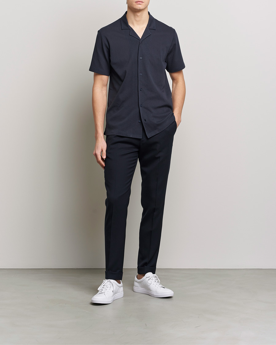 Herr | Skjortor | Sunspel | Riviera Resort Shirt Navy