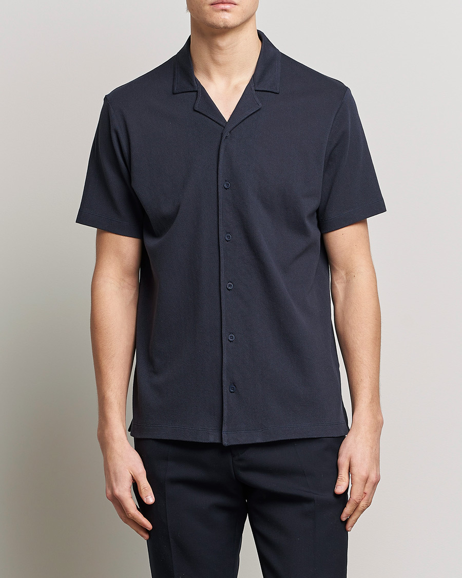 Herr | Skjortor | Sunspel | Riviera Resort Shirt Navy