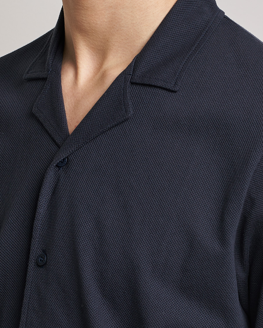 Herr | Skjortor | Sunspel | Riviera Resort Shirt Navy