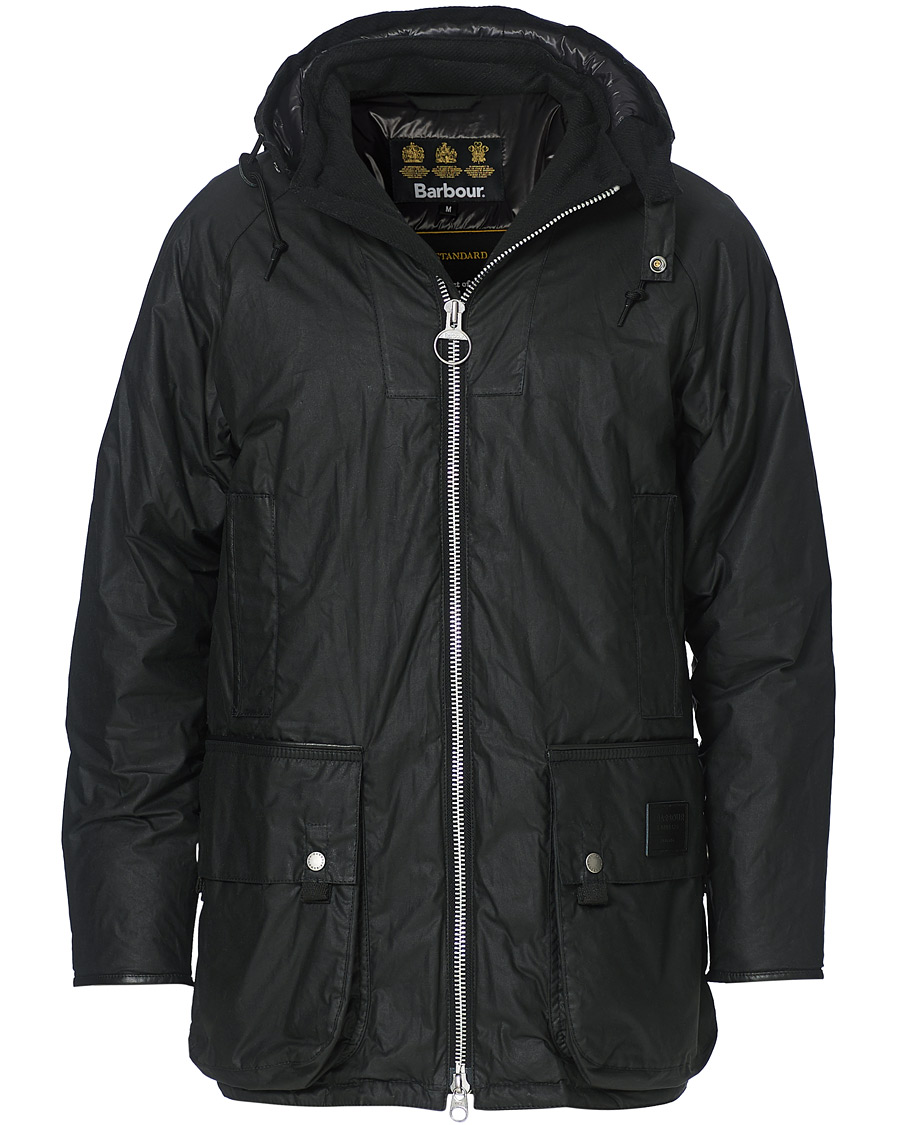 Herr | Jackor | Barbour Gold Standard | Scalpay Hunting Hooded Wax Jacket Black