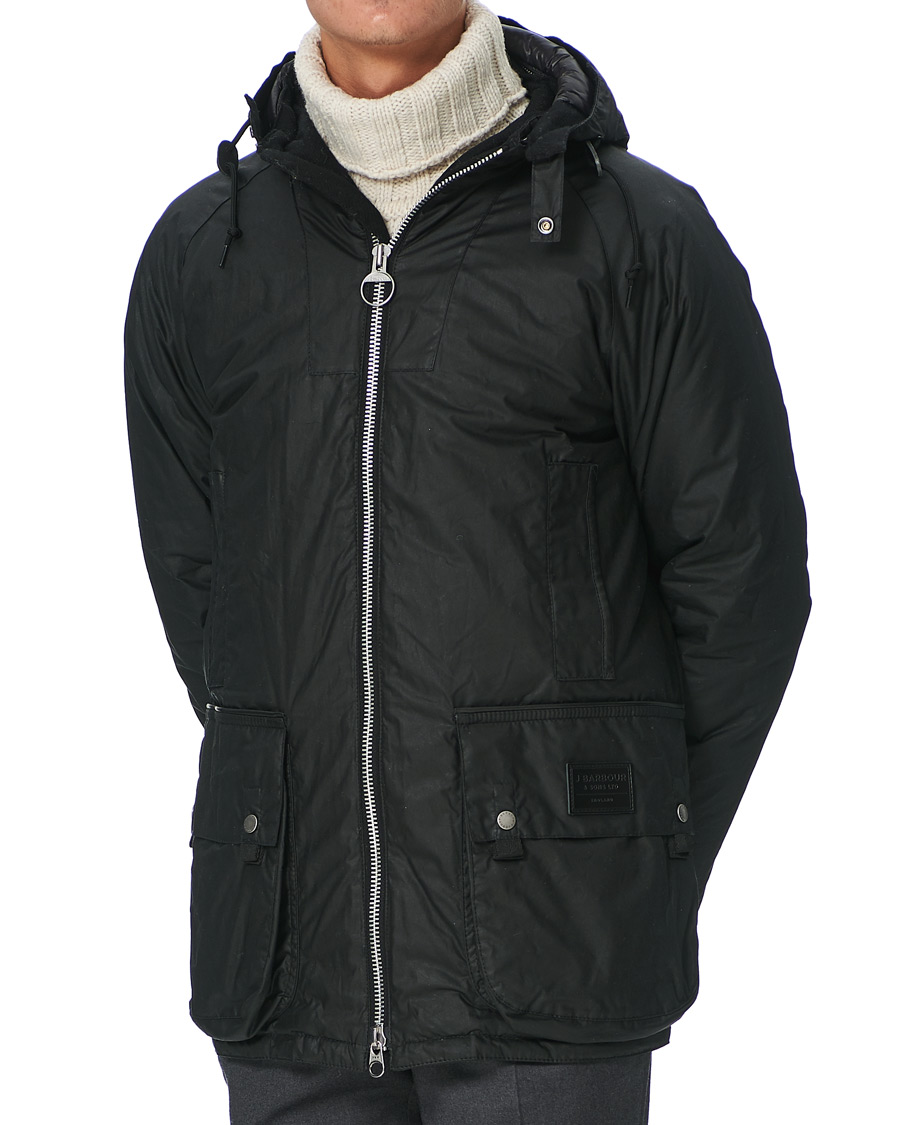 Herr | Jackor | Barbour Gold Standard | Scalpay Hunting Hooded Wax Jacket Black