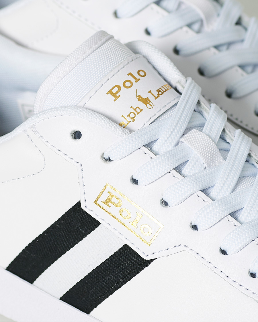 Herr | Polo Ralph Lauren Court Vulc Sneaker White/Black | Polo Ralph Lauren | Court Vulc Sneaker White/Black