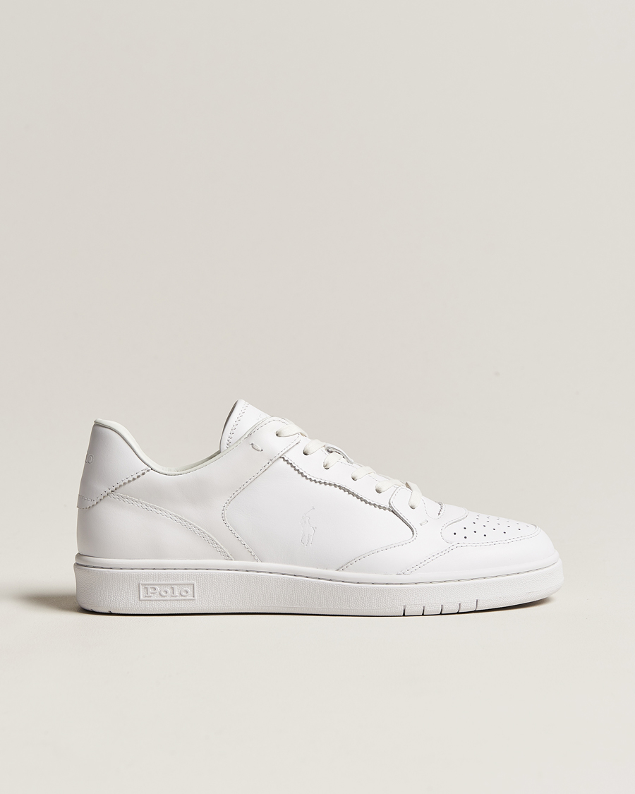 Herr | Polo Ralph Lauren Court Luxury Leather Sneaker White | Polo Ralph Lauren | Court Luxury Leather Sneaker White