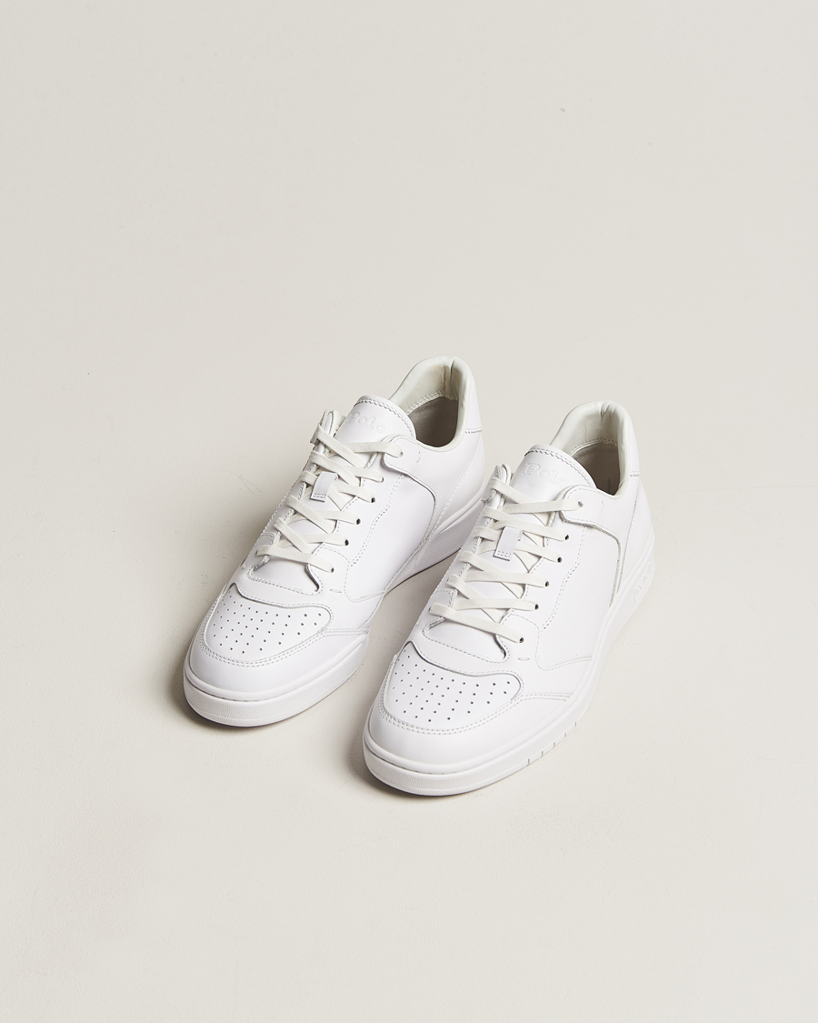 Herre | Sko | Polo Ralph Lauren | Court Luxury Leather Sneaker White