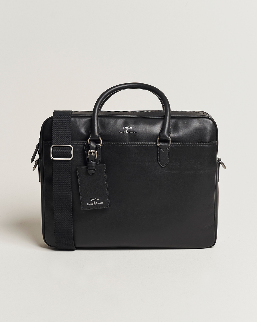 Herr | Polo Ralph Lauren Leather Briefcase Black | Polo Ralph Lauren | Leather Briefcase Black