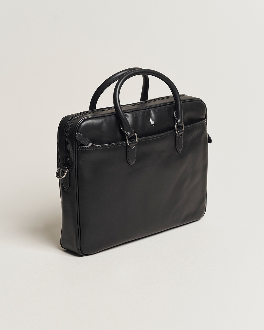 Herr | Väskor | Polo Ralph Lauren | Leather Commuter Bag  Black