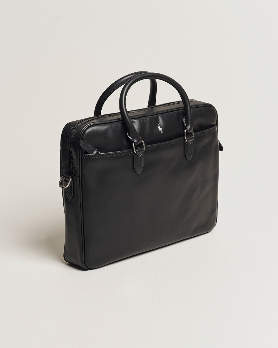 Herr | Polo Ralph Lauren Leather Briefcase Black | Polo Ralph Lauren | Leather Briefcase Black