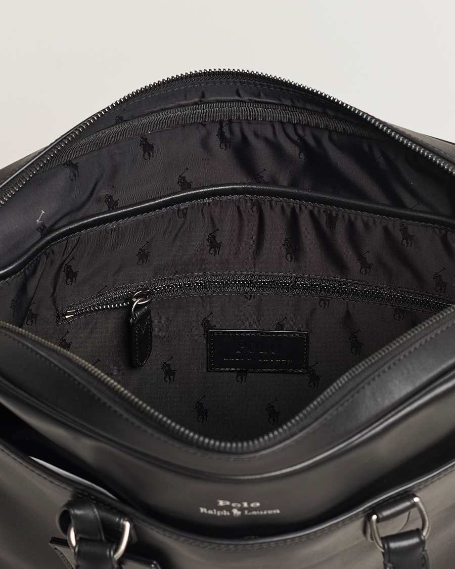 Herr | Polo Ralph Lauren Leather Briefcase Black | Polo Ralph Lauren | Leather Briefcase Black