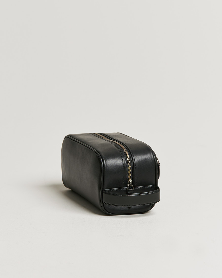 Herr | Necessärer | Polo Ralph Lauren | Leather Washbag Black