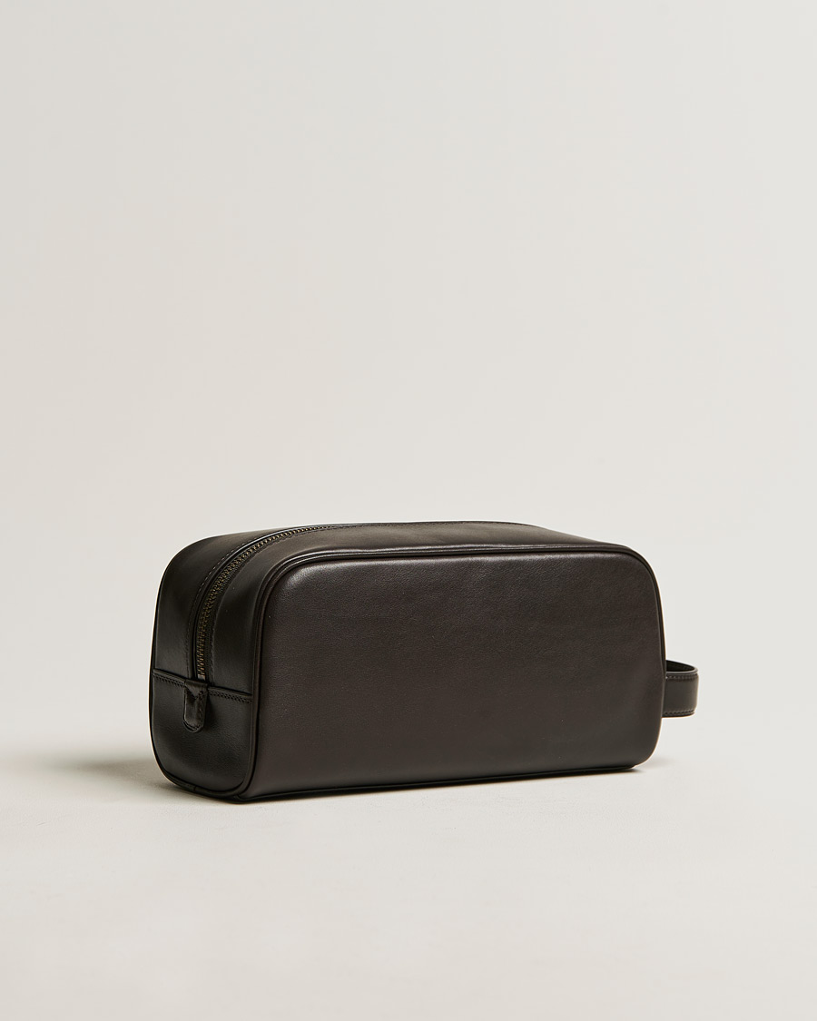 Herr | Polo Ralph Lauren Leather Washbag Brown | Polo Ralph Lauren | Leather Washbag Brown