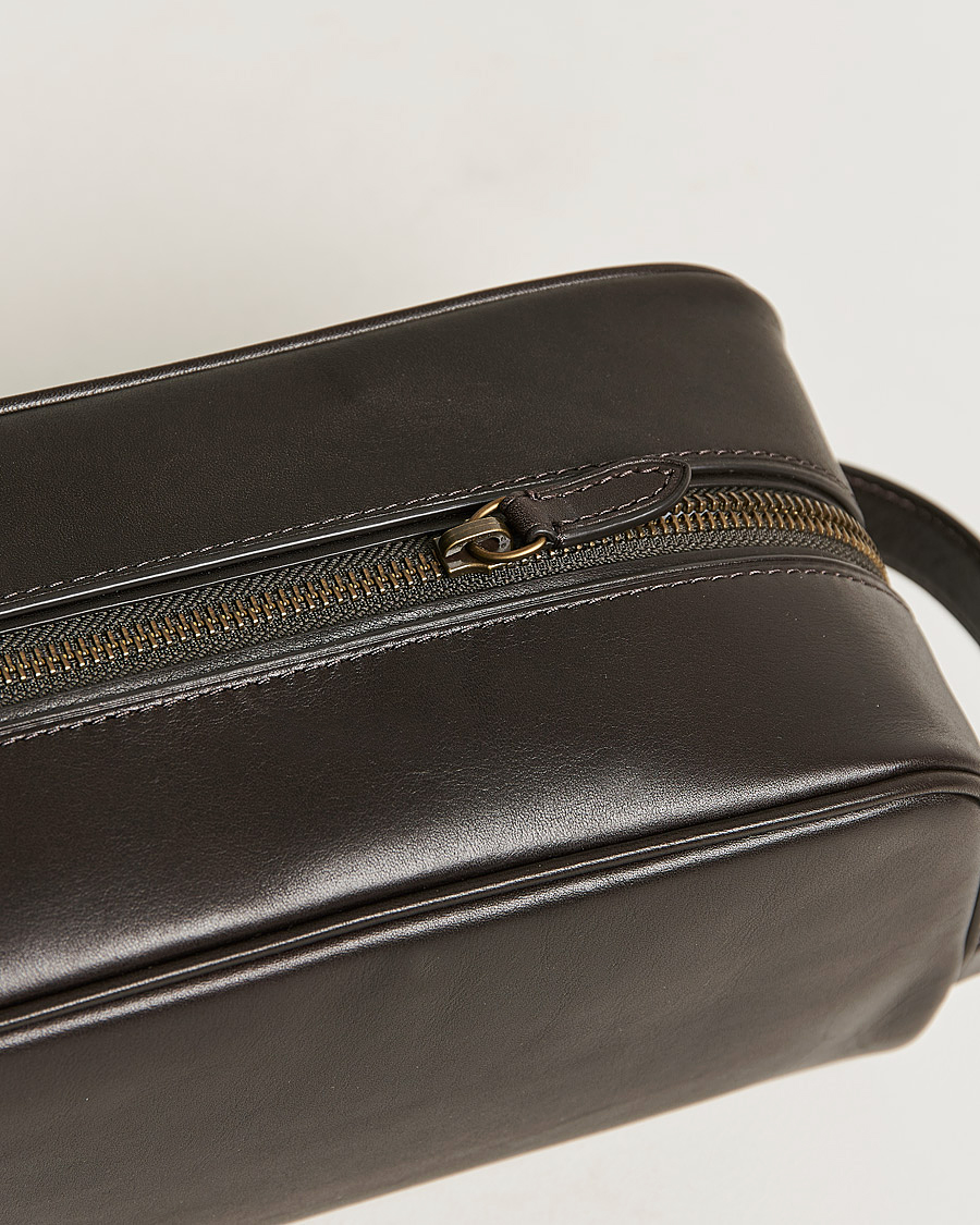 Herr | Polo Ralph Lauren Leather Washbag Brown | Polo Ralph Lauren | Leather Washbag Brown