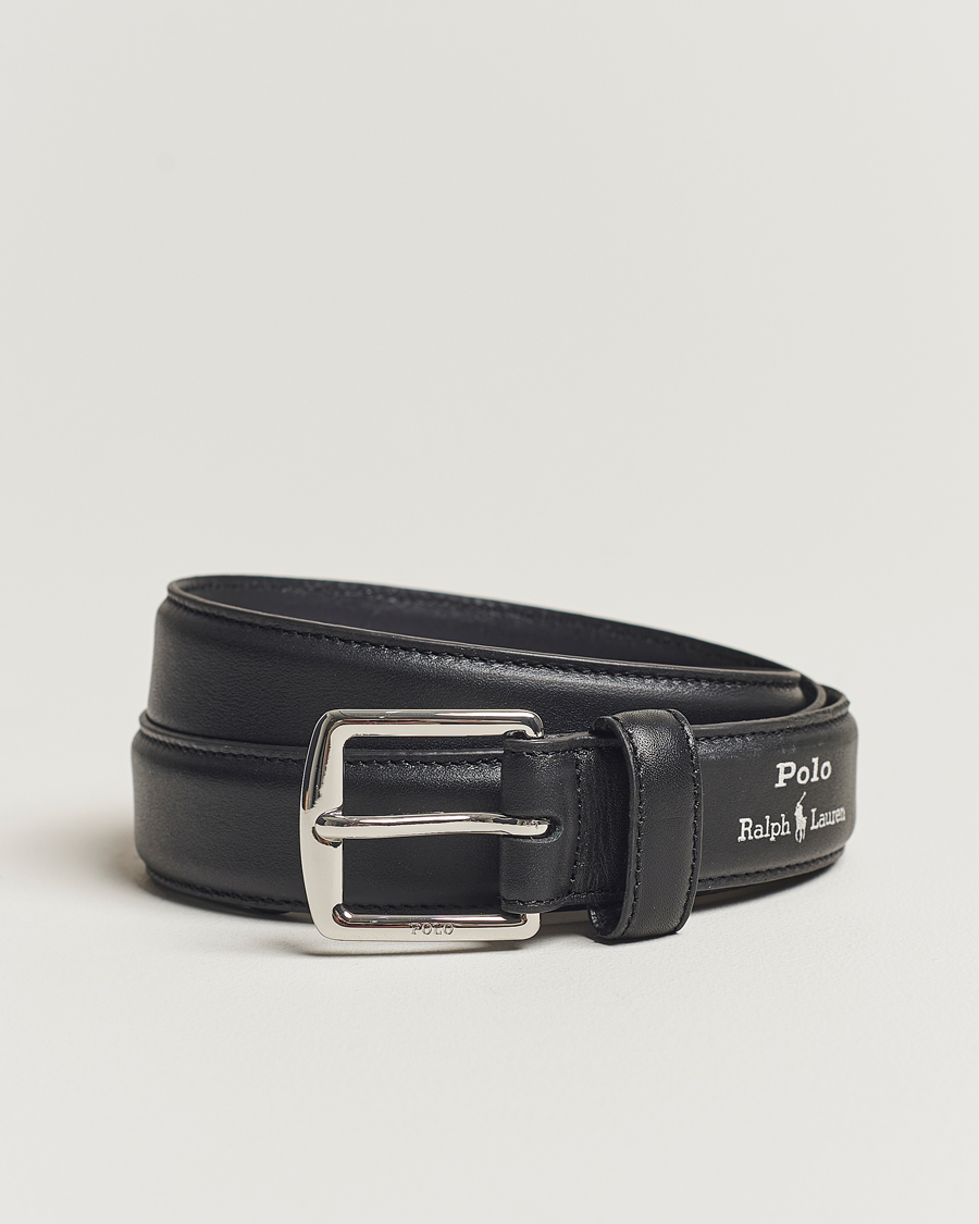 Herr | Bälten | Polo Ralph Lauren | Smooth Leather Belt Black