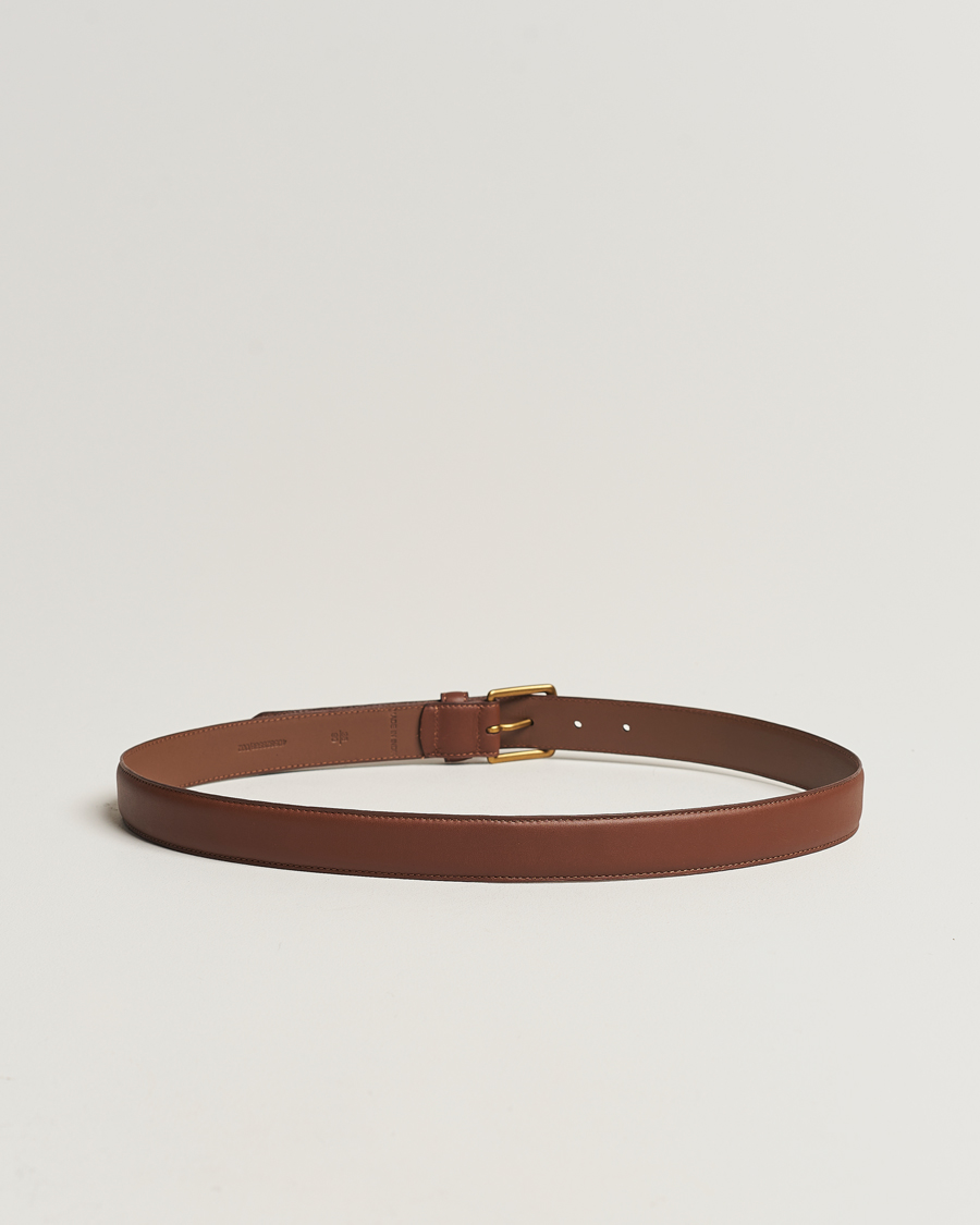 Herr | Bälten | Polo Ralph Lauren | Smooth Leather Belt Brown