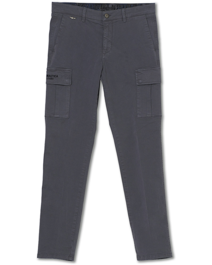 Herr | Byxor | Aeronautica Militare | Cargo Trousers Grigio Medio