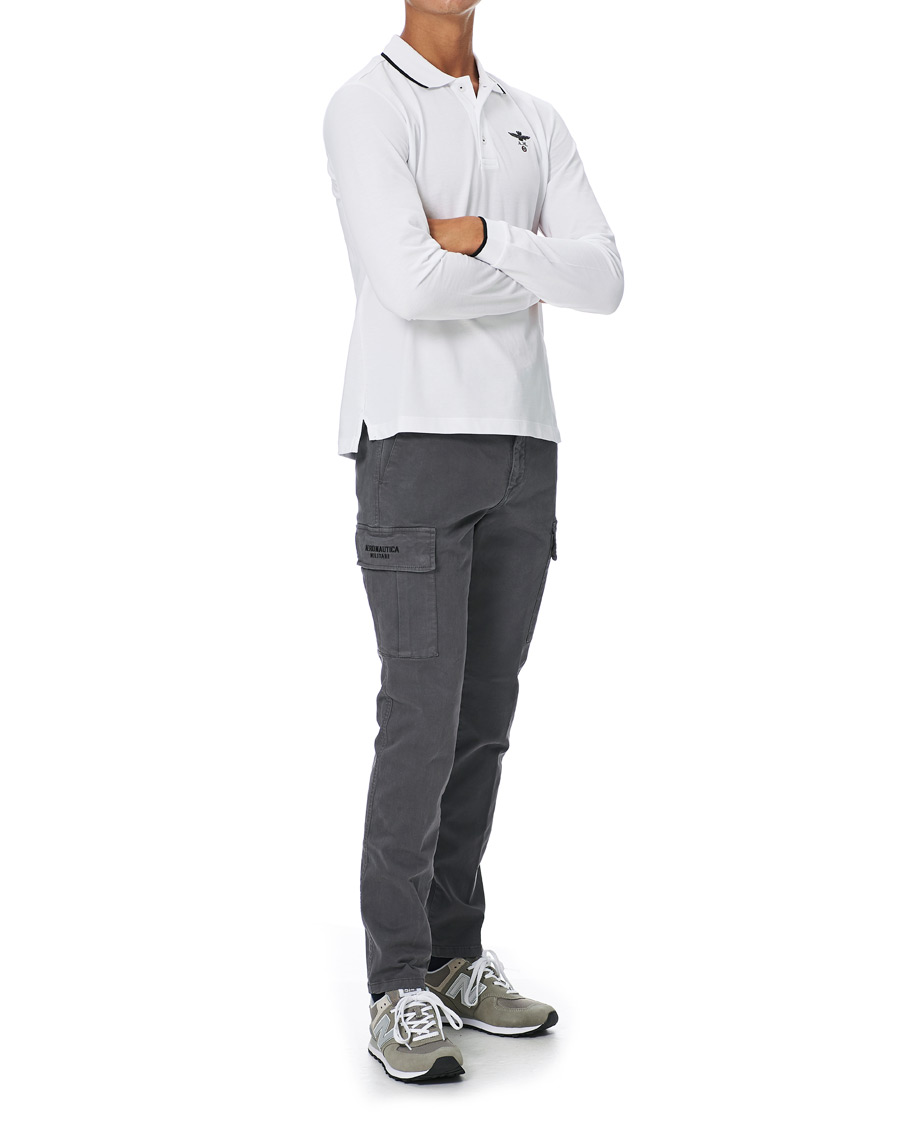 Herr | Byxor | Aeronautica Militare | Cargo Trousers Grigio Medio