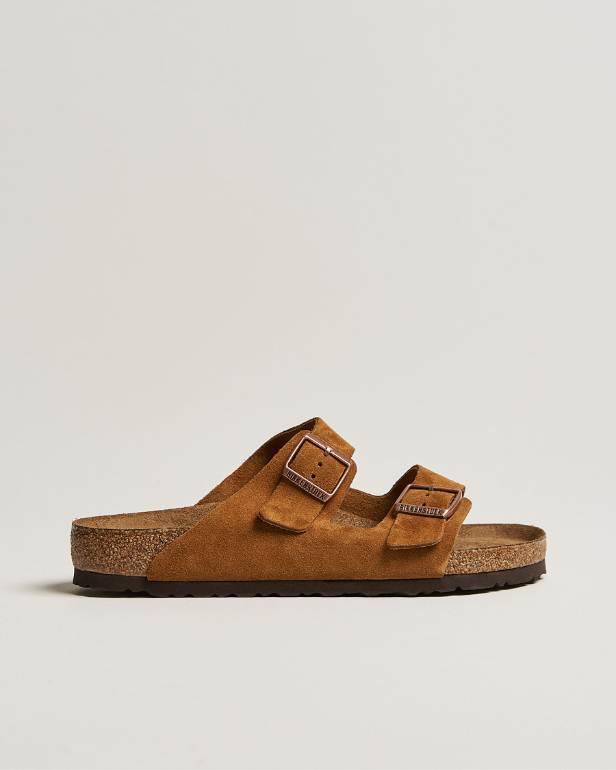 Herr | Sandaler & Tofflor | BIRKENSTOCK | Arizona Soft Footbed Mink Suede