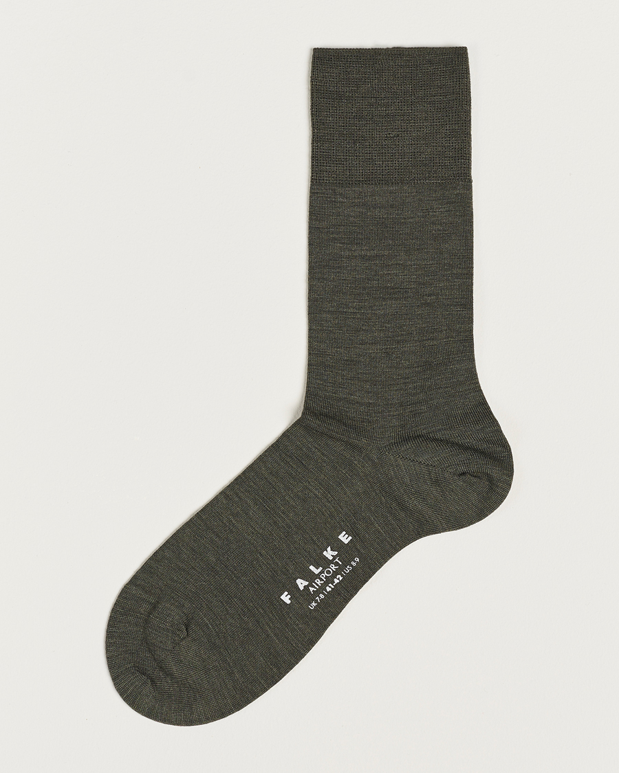 Herr | Underkläder | Falke | Airport Socks Green Melange