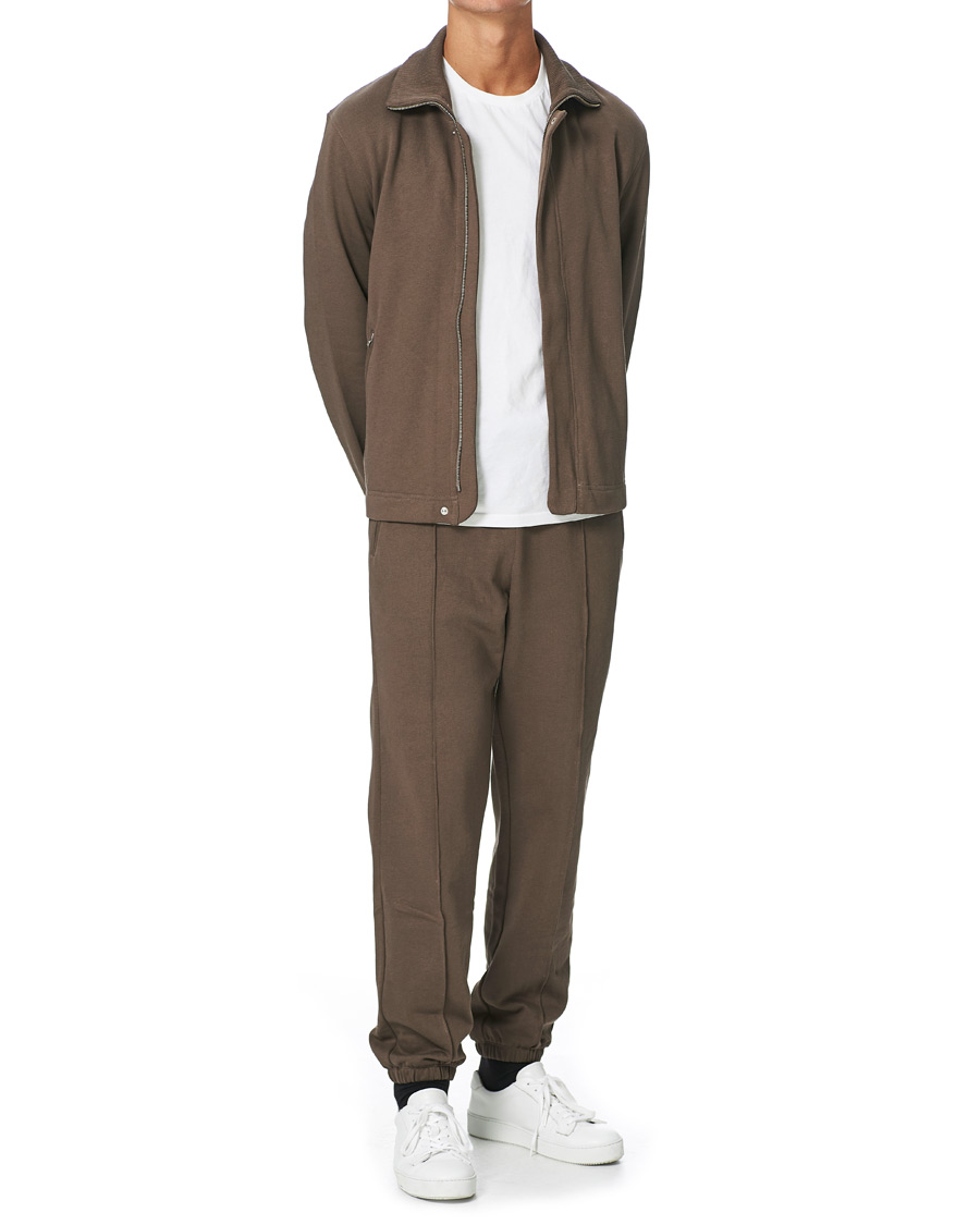 Herr | Byxor | Filippa K | Organic Cotton Jersey Track Pants Dark Taupe