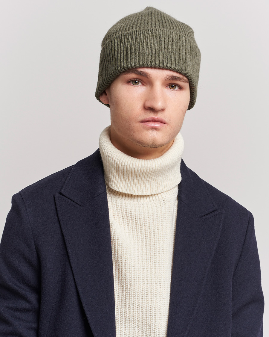 Herr | Accessoarer | Le Bonnet | Lambswool/Caregora Beanie Croco