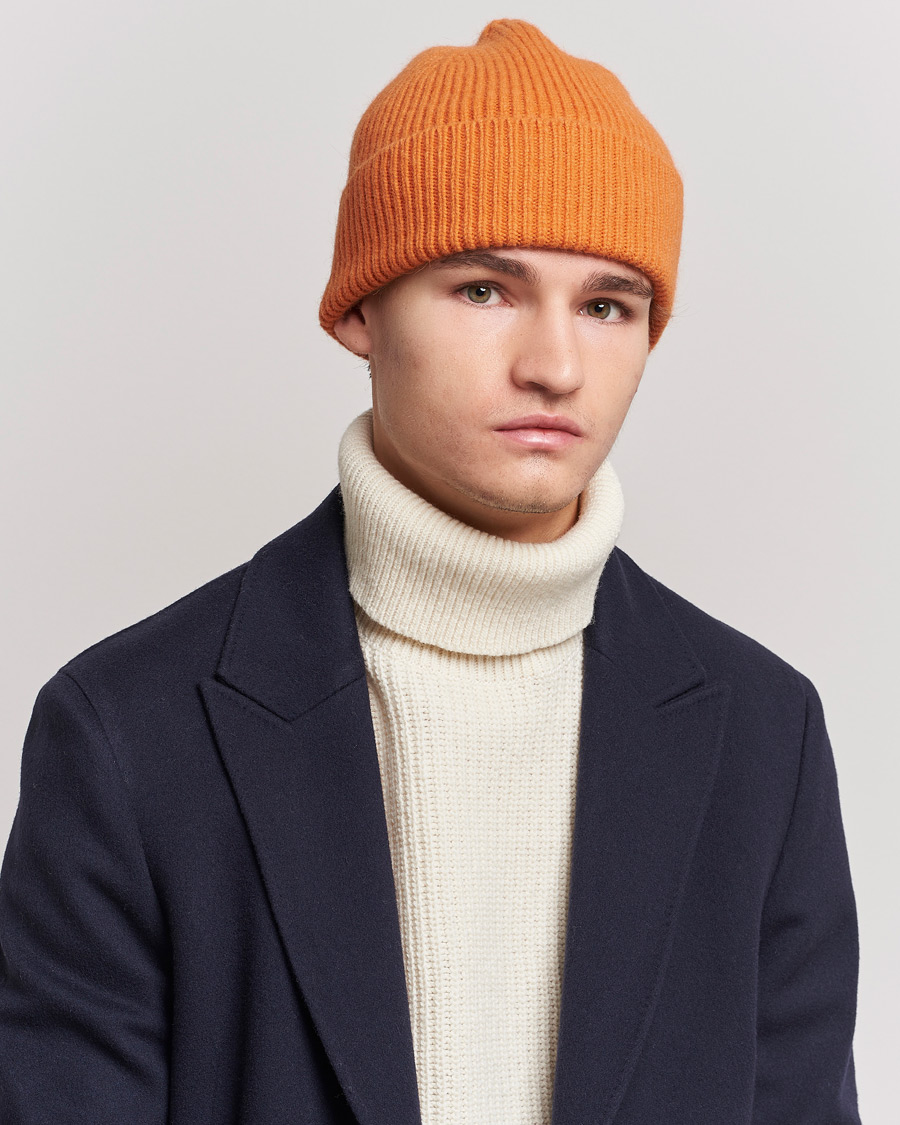 Herr | Le Bonnet Lambswool/Caregora Beanie Flame | Le Bonnet | Lambswool/Caregora Beanie Flame