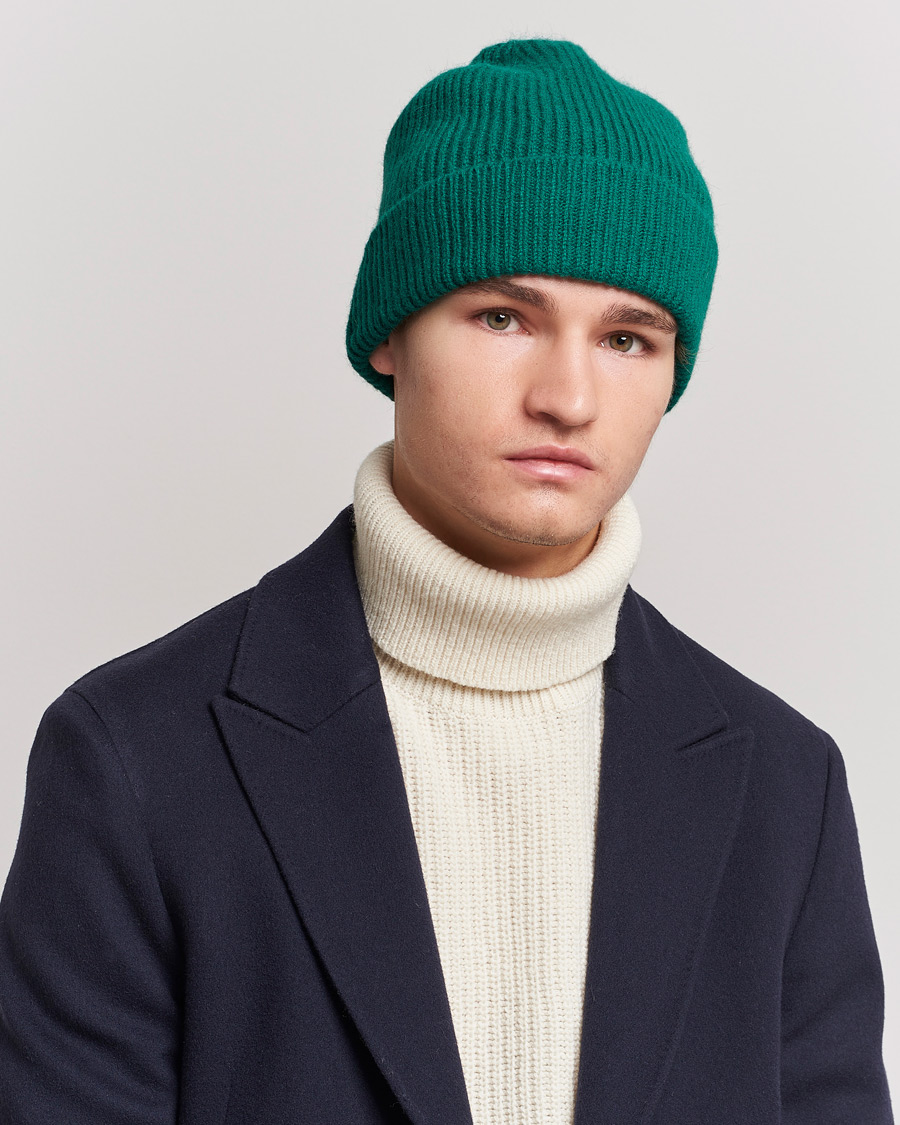 Herr | Mössor | Le Bonnet | Lambswool/Caregora Beanie Pine