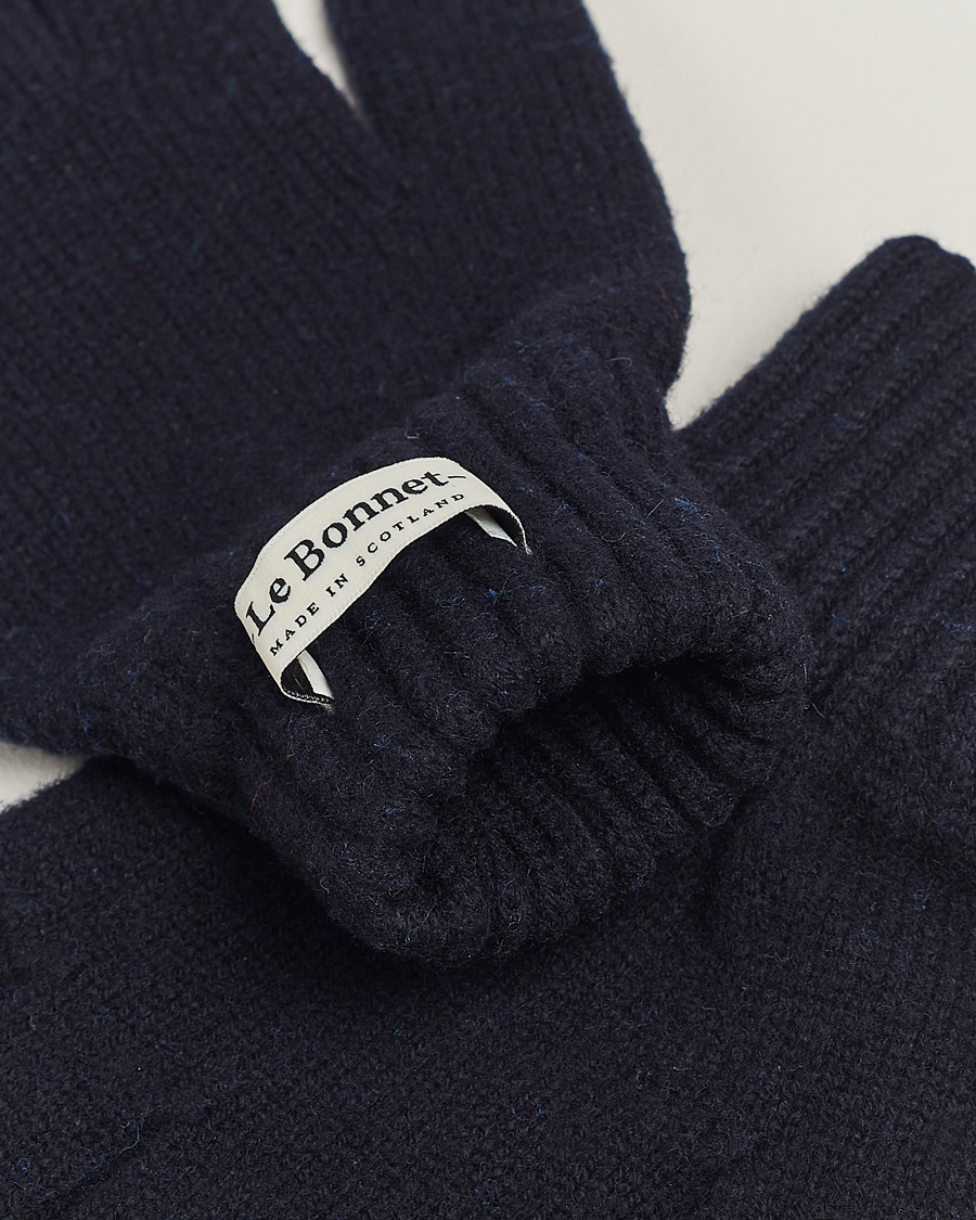 Herr | Gåvor | Le Bonnet | Merino Wool Gloves Midnight