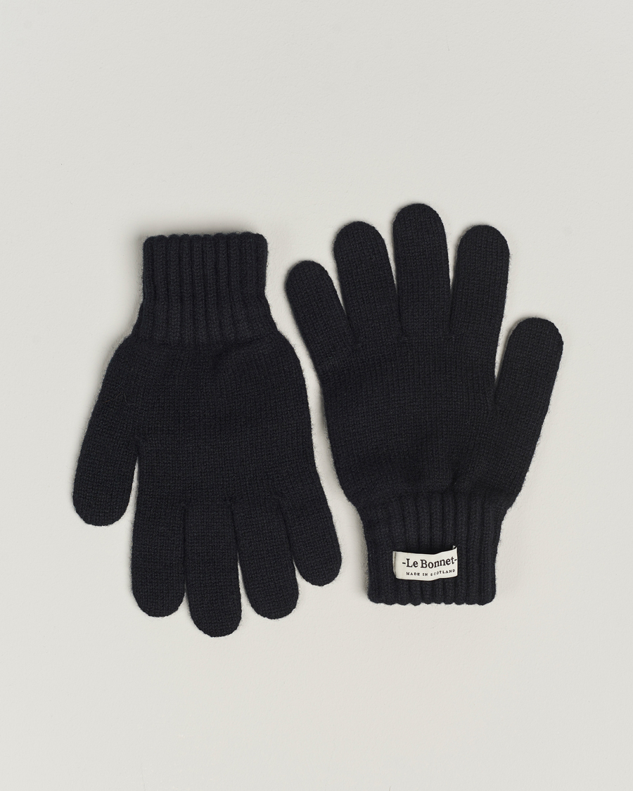 Herr |  | Le Bonnet | Merino Wool Gloves Onyx