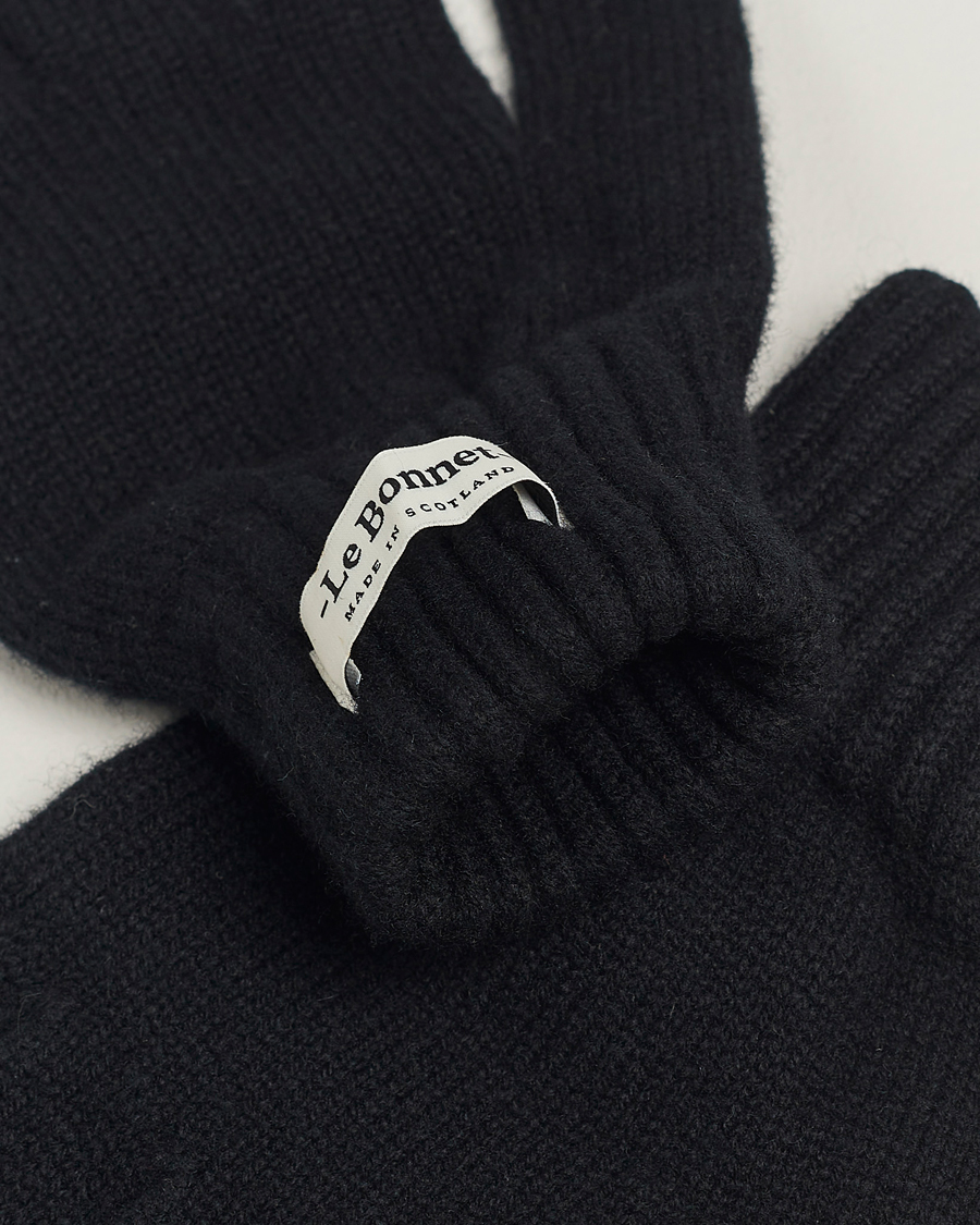 Herr | Värmande accessoarer | Le Bonnet | Merino Wool Gloves Onyx