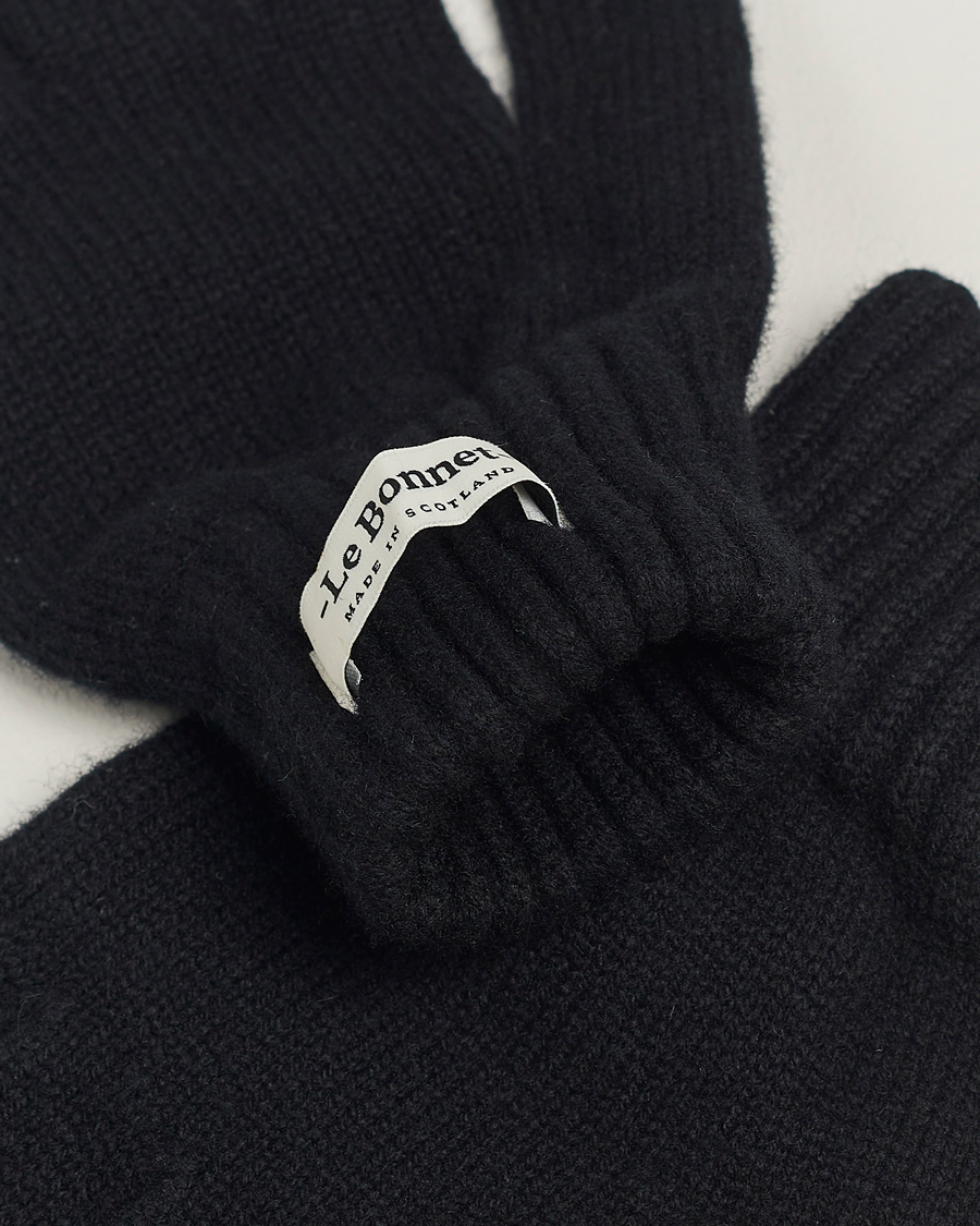 Herr | Contemporary Creators | Le Bonnet | Merino Wool Gloves Onyx