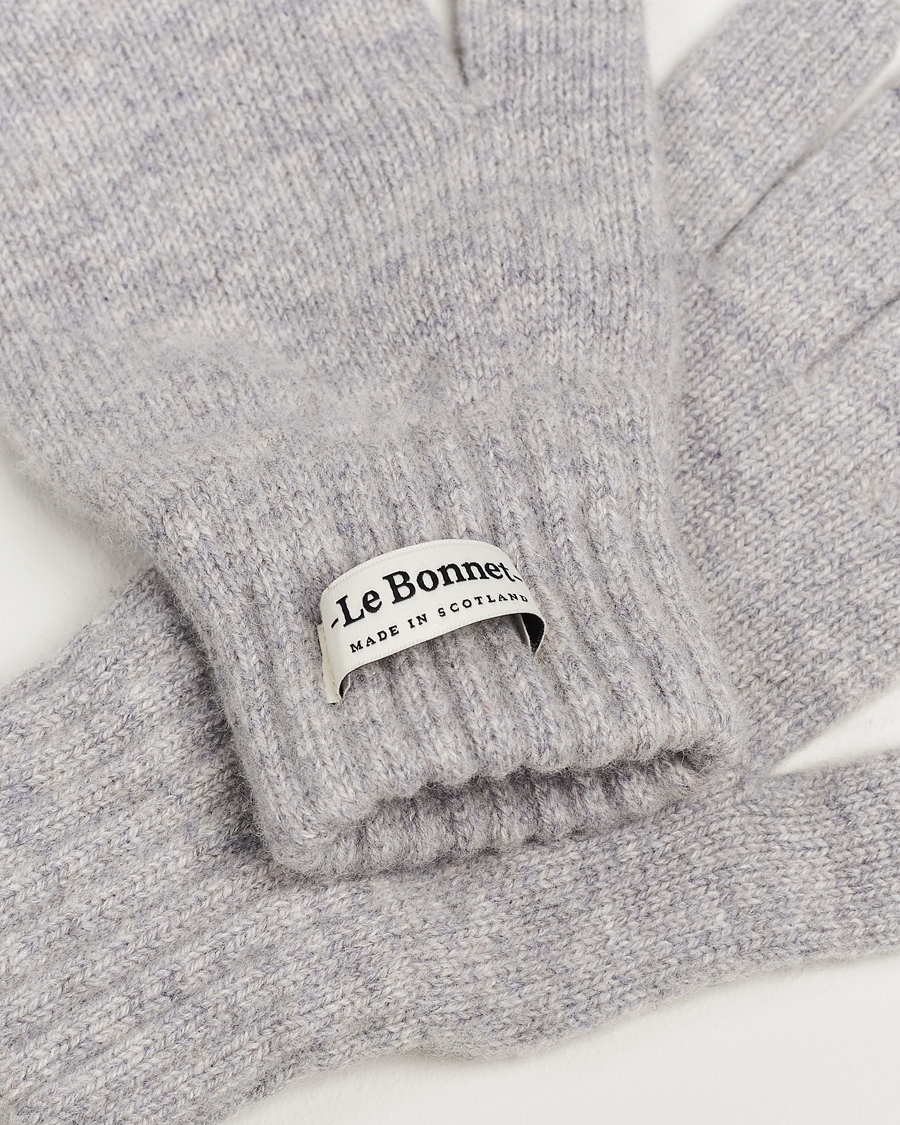 Herr | Accessoarer | Le Bonnet | Merino Wool Gloves Smoke