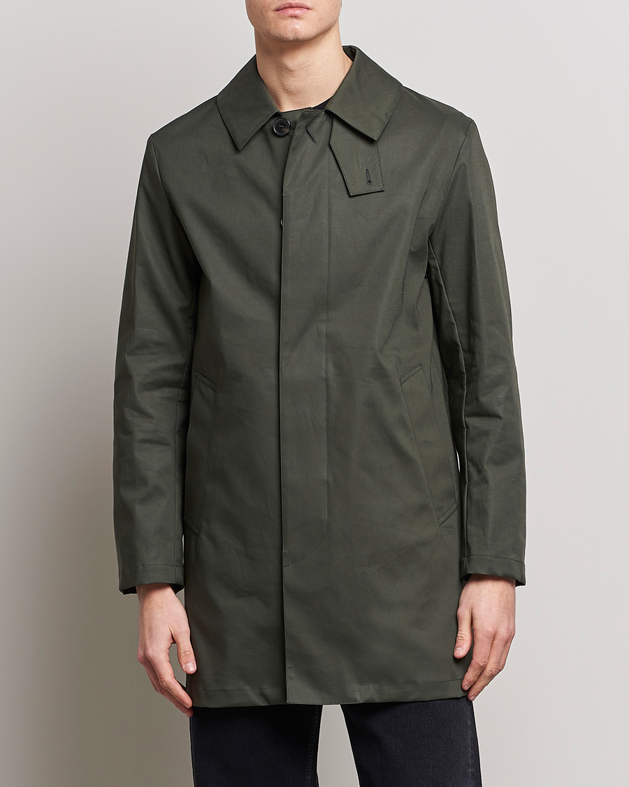 Herr | Möt Regnet Med Stil | Mackintosh | Cambridge Car Coat Bottle Green