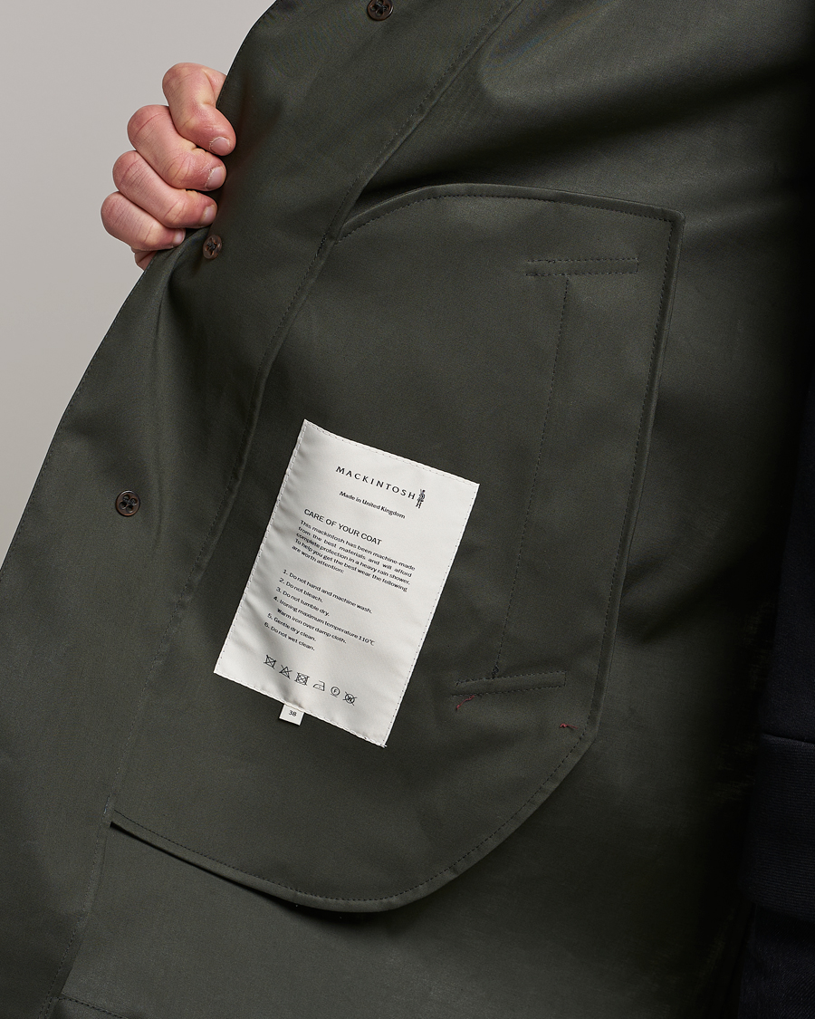 Herr | Jackor | Mackintosh | Cambridge Car Coat Bottle Green