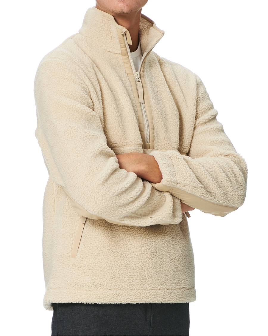 Herr | Tröjor | Samsøe Samsøe | Samsøe & Samsøe Timo Fleece Half Zip Brown Rice