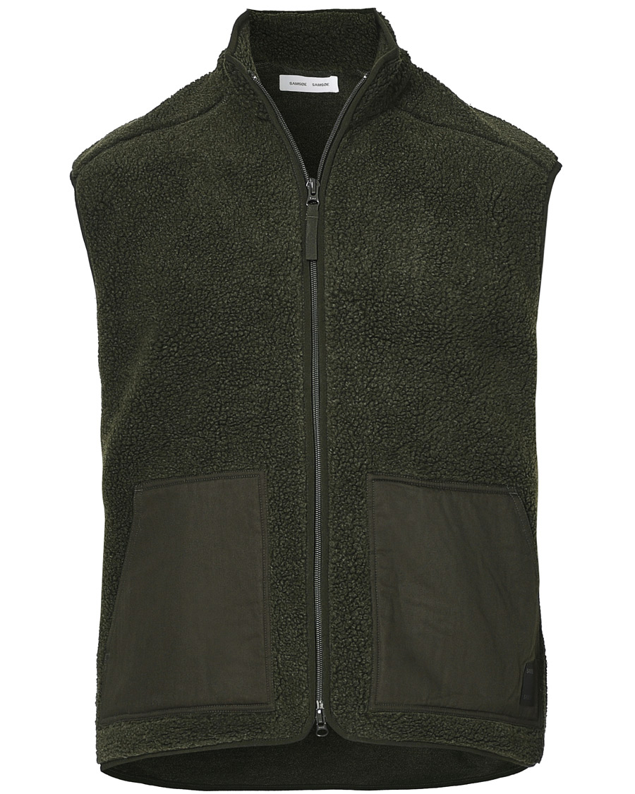 Herr | Tröjor | Samsøe Samsøe | Samsøe & Samsøe Tim Fleece Vest Deep Depths