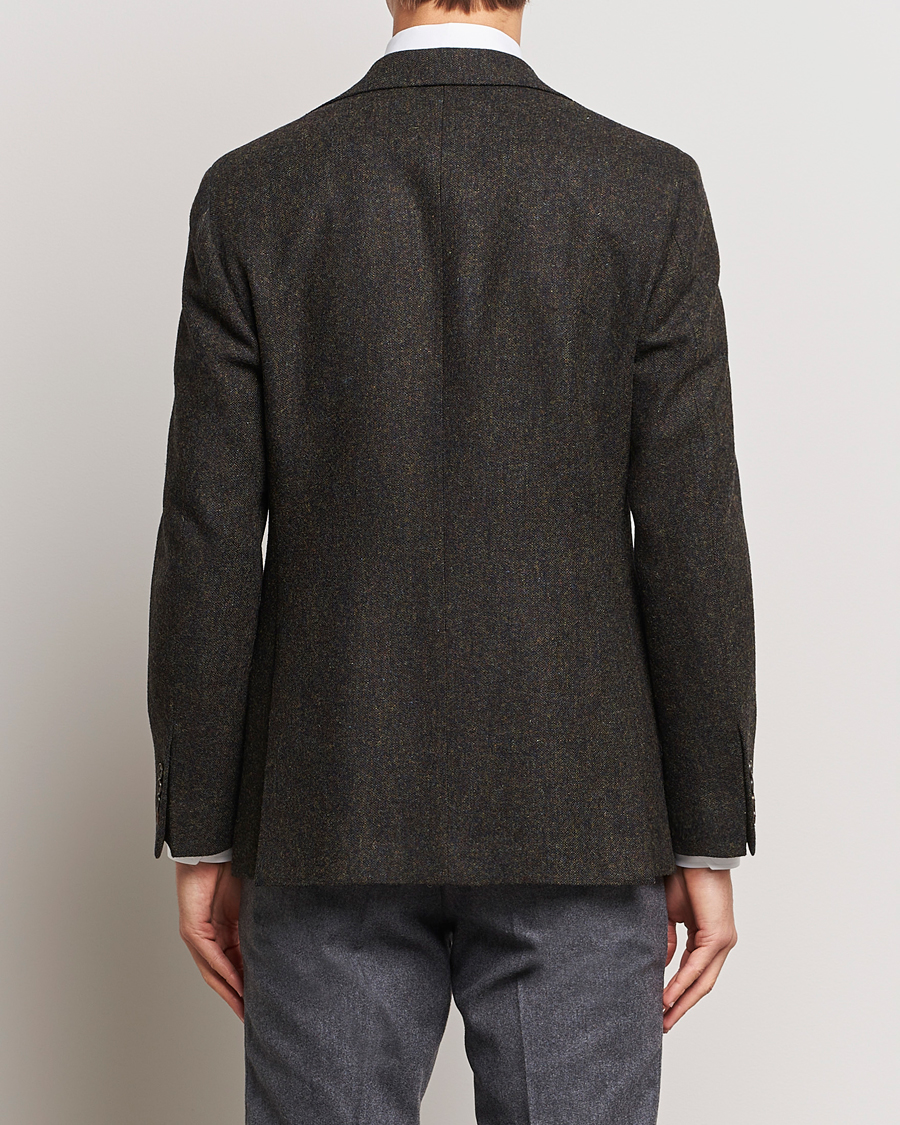 Herr | Kavajer | Walker Slater | Edward Wool Donegal Blazer Dark Brown