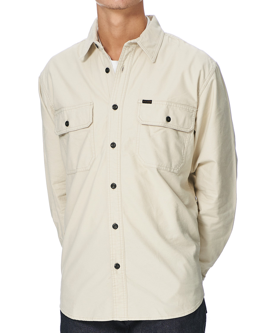 Herr | Skjortor | Filson | Field Flannel Shirt Off White