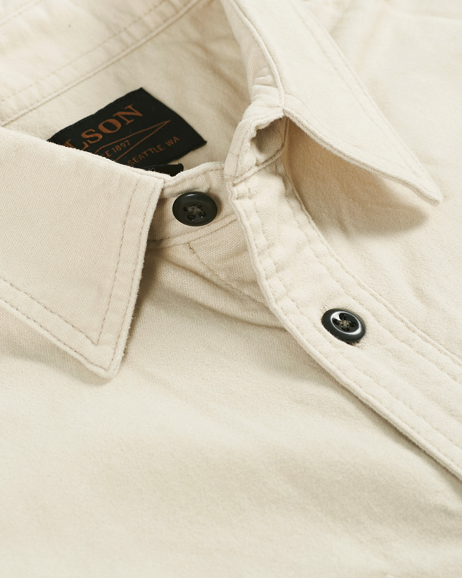 Herr | Skjortor | Filson | Field Flannel Shirt Off White