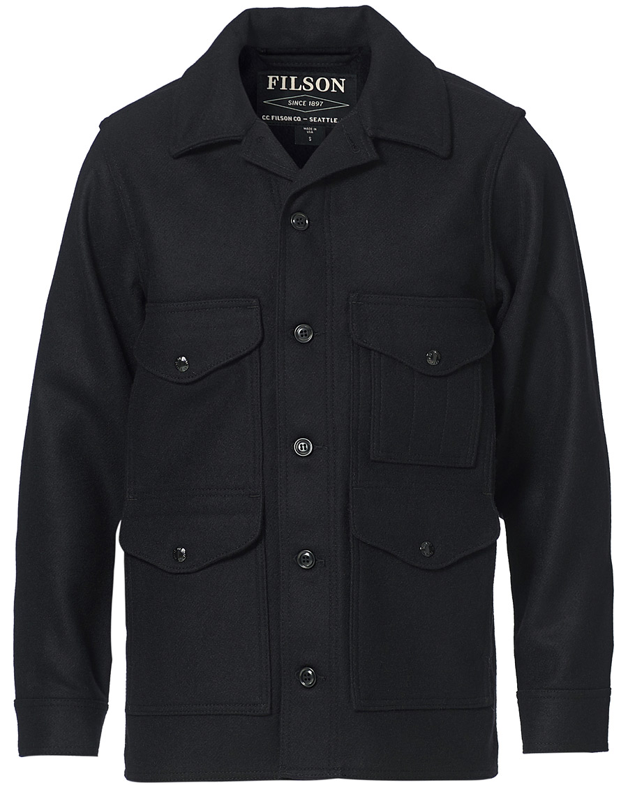 Herr | Jackor | Filson | Mackinaw Cruiser Shirt Jacket Dark Navy