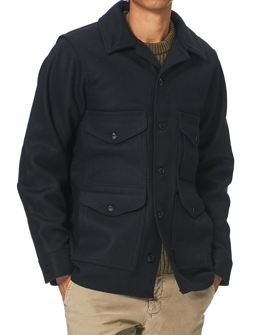 Herr | Jackor | Filson | Mackinaw Cruiser Shirt Jacket Dark Navy