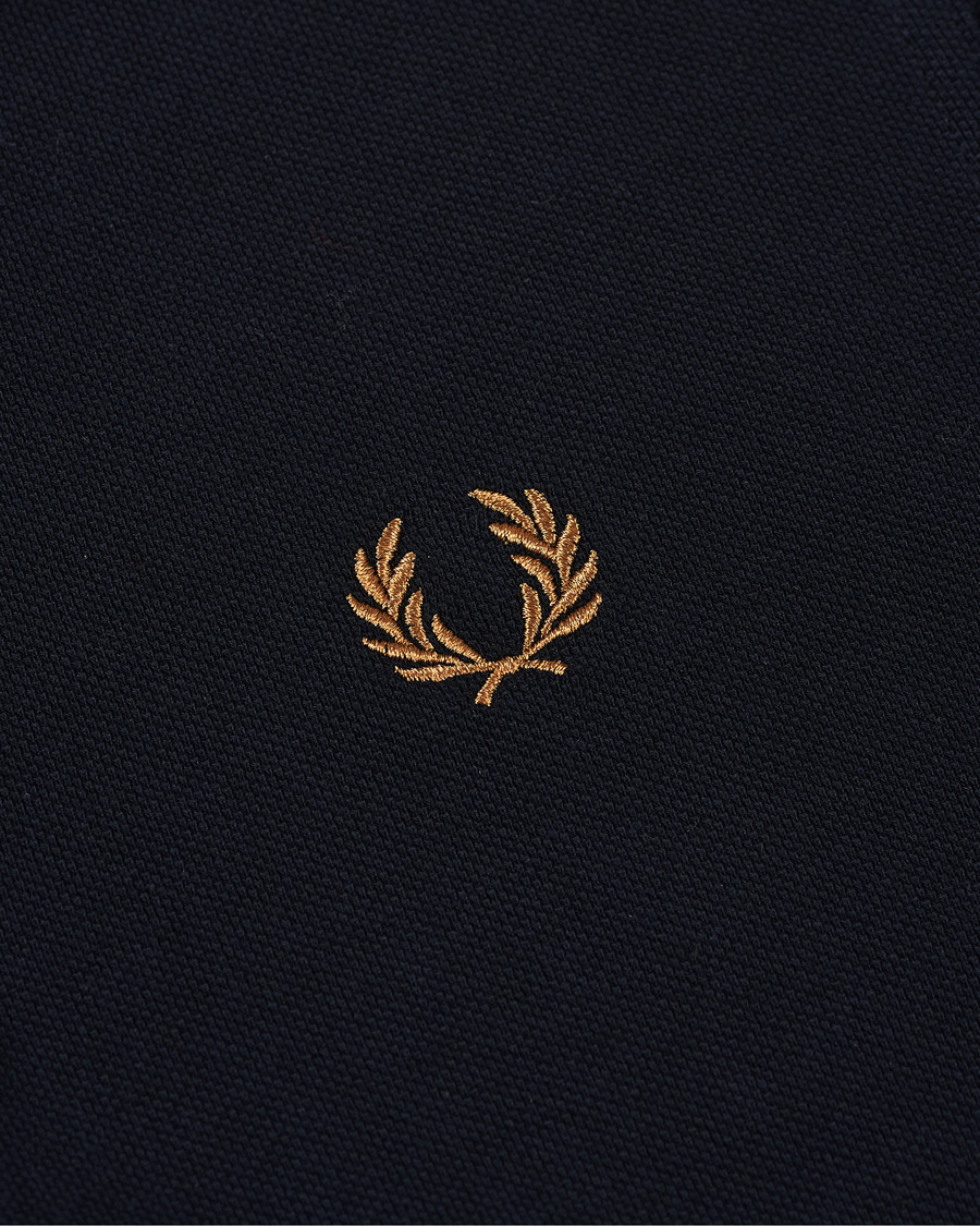 Herr | Pikéer | Fred Perry | Twin Tip Polo Navy/Dark Caramel