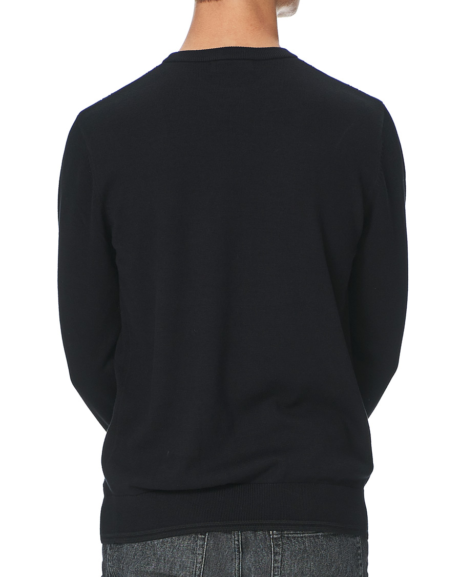 Herr | Tröjor | Fred Perry | Cable Knit Crew Neck Jumper Black