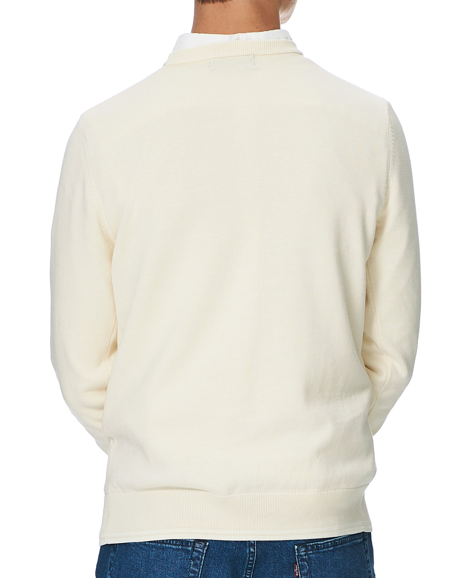 Herr | Tröjor | Fred Perry | Cable Knit Crew Neck Jumper Ecru