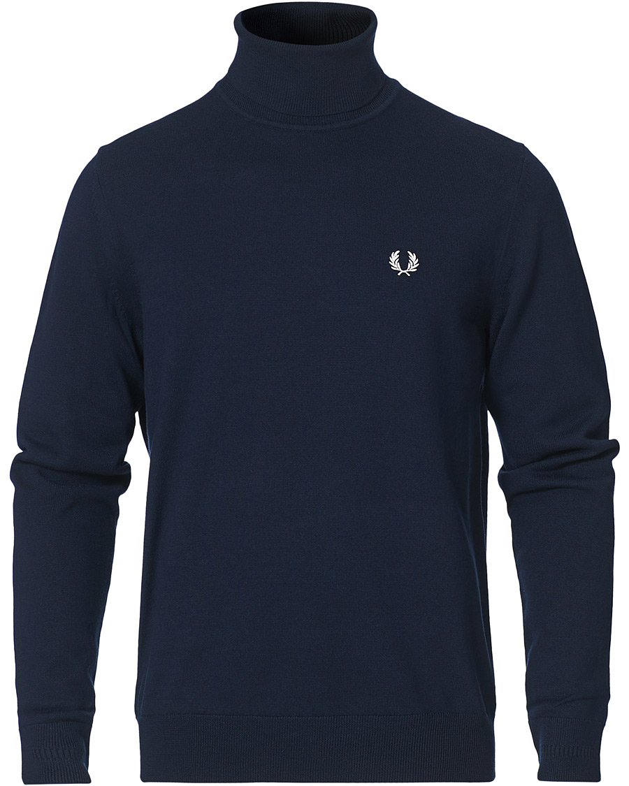 Herr | Tröjor | Fred Perry | Rollneck Jumper Navy