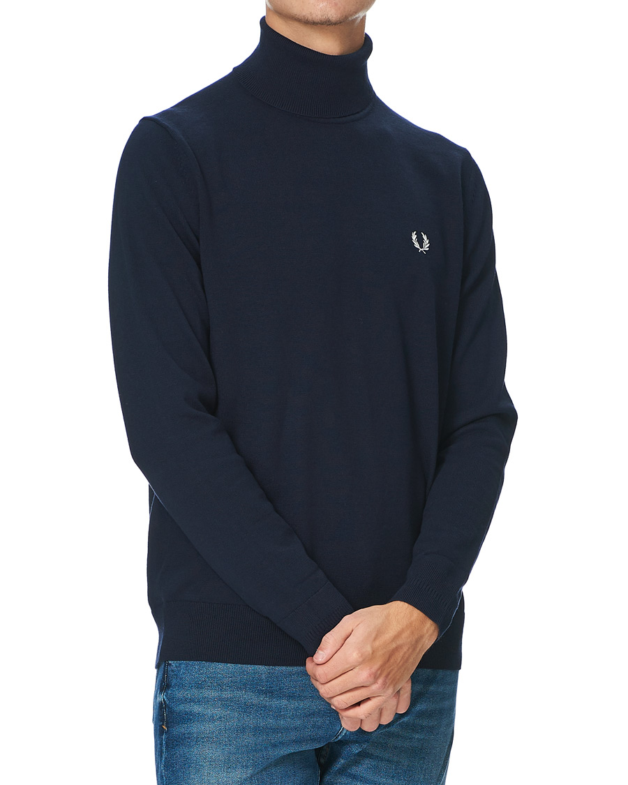Herr | Tröjor | Fred Perry | Rollneck Jumper Navy