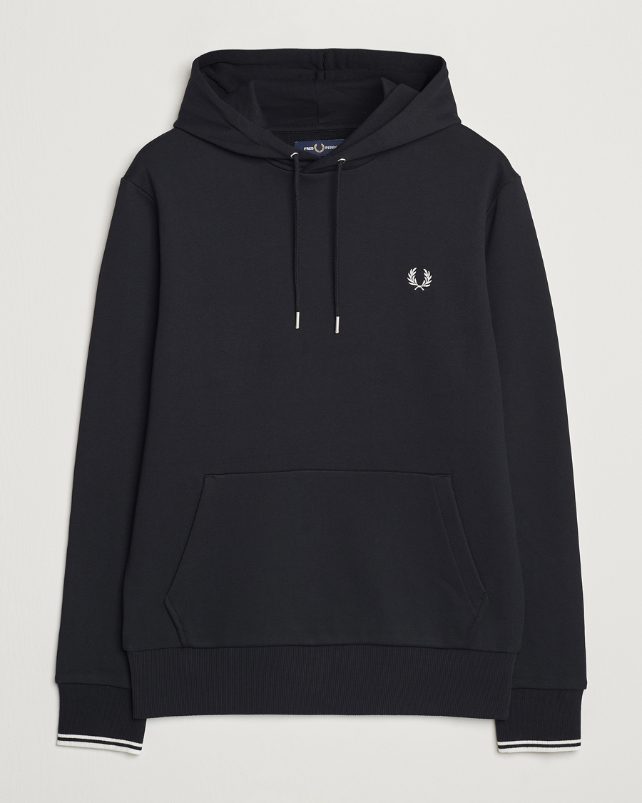 Herr | Tröjor | Fred Perry | Tipped Hoodie Black