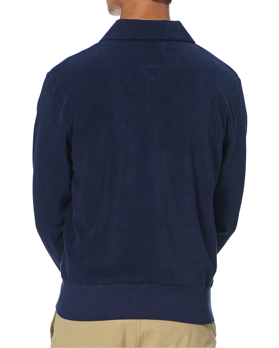 Herr | Tröjor | Fred Perry | Reissues Towelling Jacket Carbon Blue