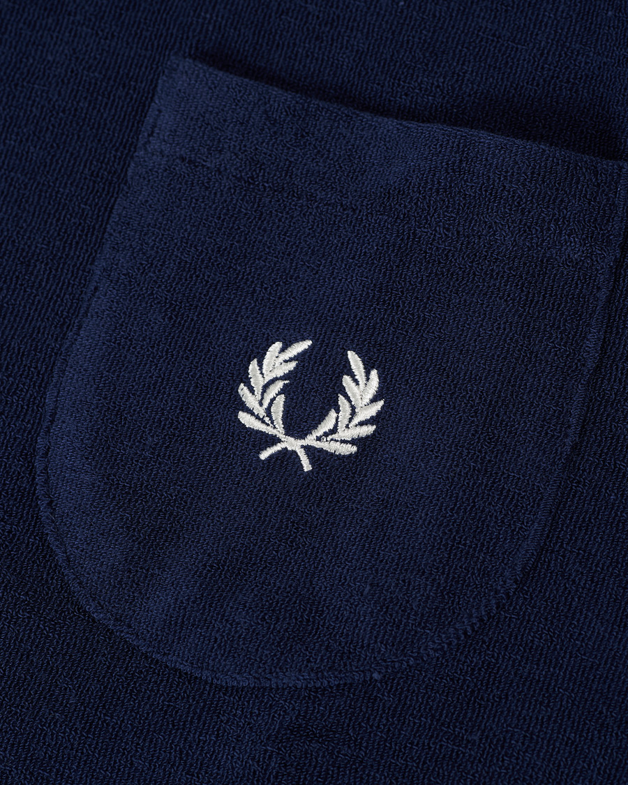 Herr | Tröjor | Fred Perry | Reissues Towelling Jacket Carbon Blue