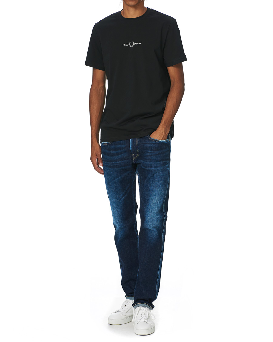 Herr | T-Shirts | Fred Perry | Embroidered T-Shirt Black
